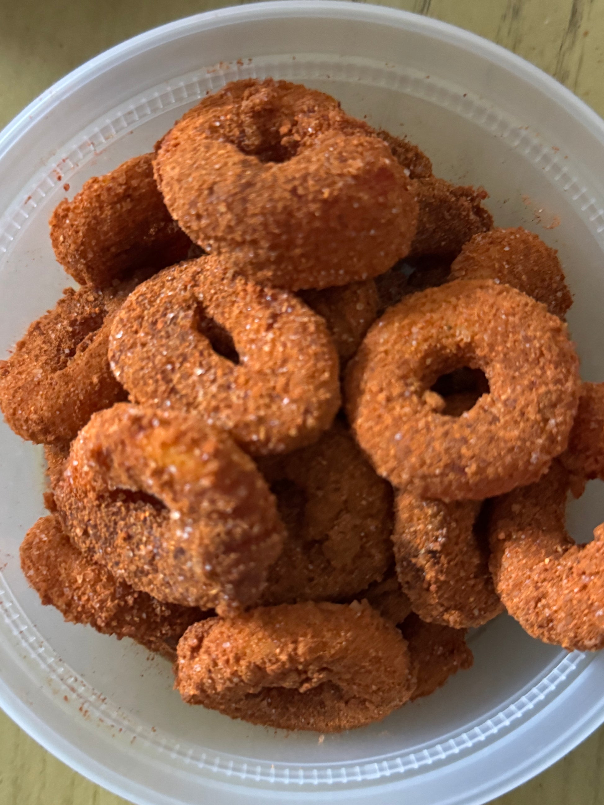 Space City Jerky Spicy Peach Rings by Pelon